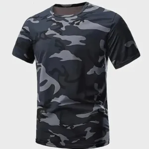 Camouflage Print Short Sleeve T-Shirt