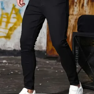 Men'S Slim Fit Casual Denim Jeans