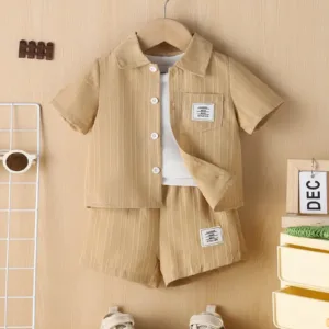 Charming Preschool Boys' Summer Outfit Set