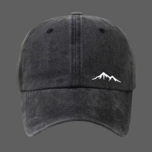 Retro Adjustable  Cap with Mountain View Print