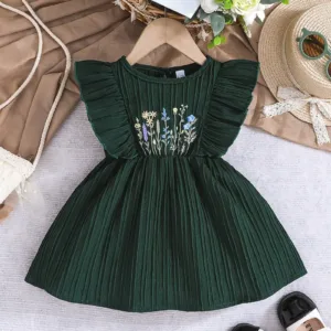 Casual Floral Print Sleeveless Dress