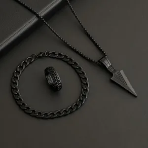 Black Arrow Jewelry Set